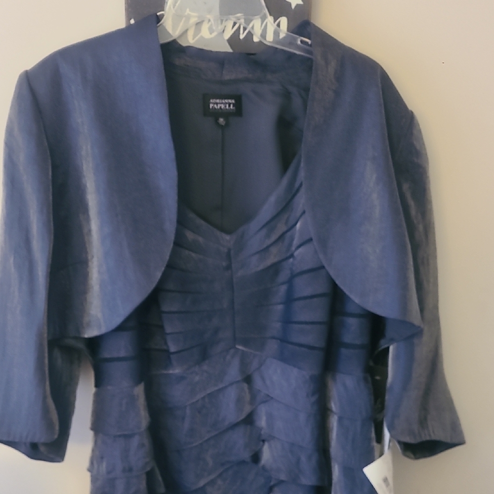 Adrianna Papell Elegant Blue Blazer
